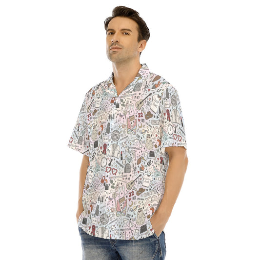 Every Era Collage - Men's Hawaiian Button Up Shirt