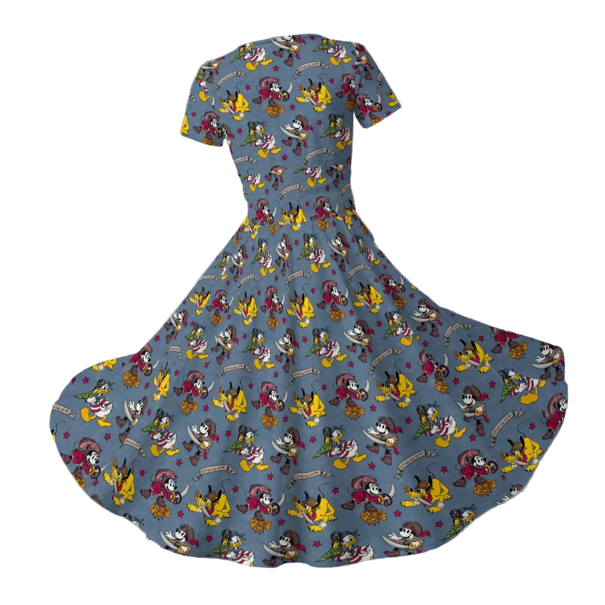 Cruise Pirate Night - Women's V-Neck Ruched Midi Dress