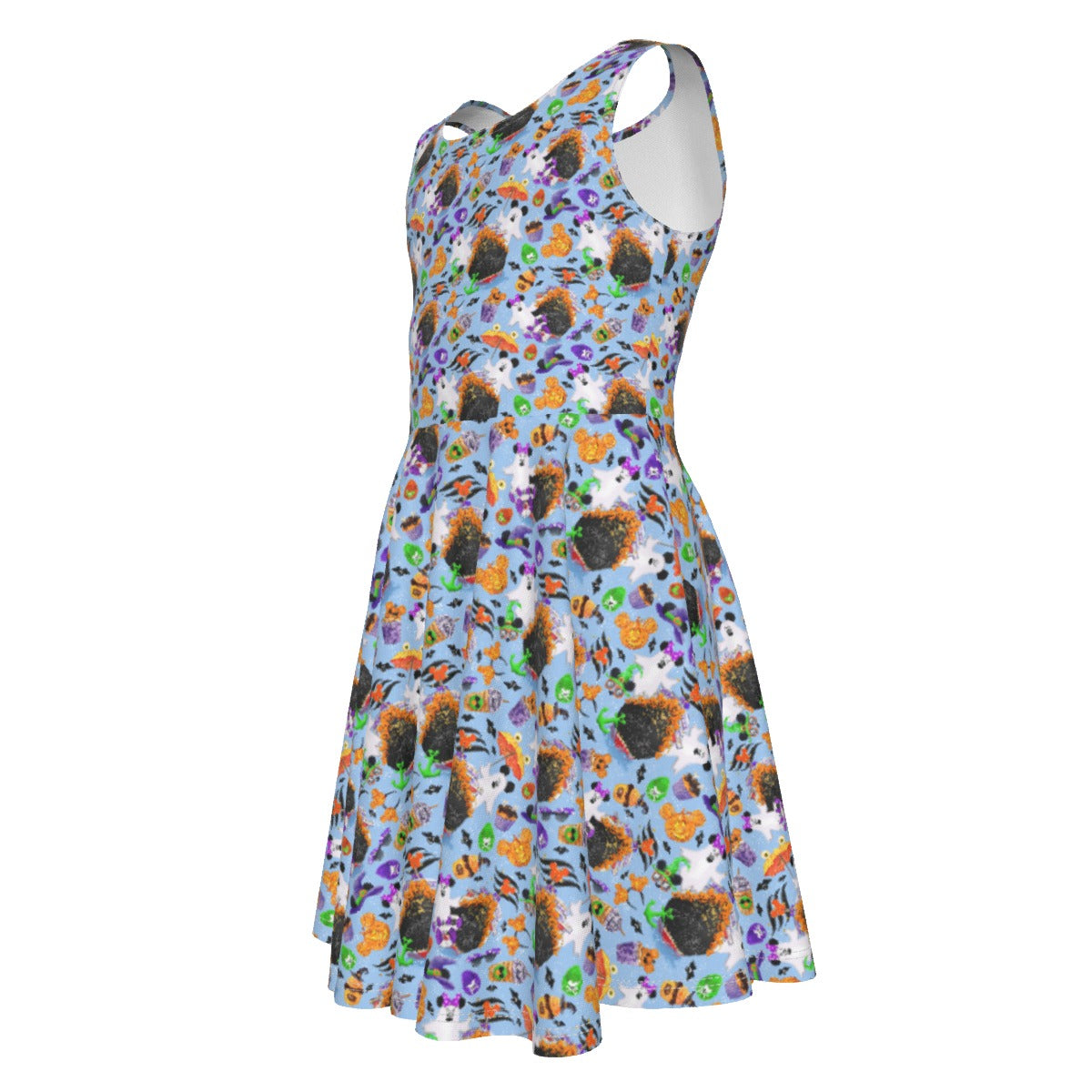 Halloween On The High Seas - Kid's Sleeveless Skater Dress