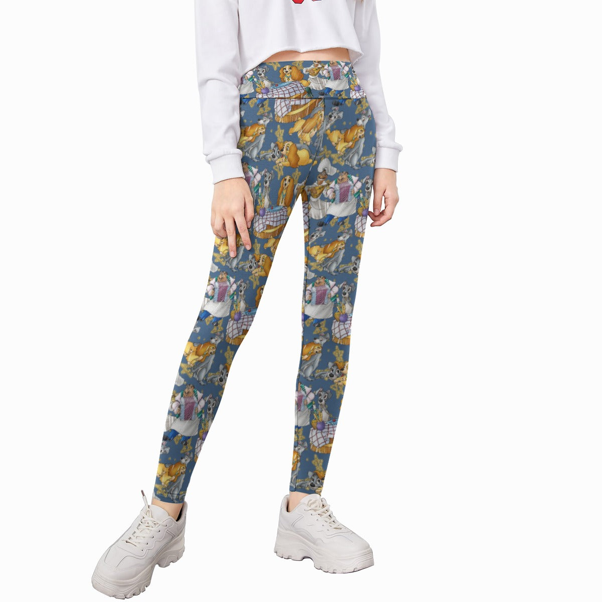 Puppy Love Sketched - Kid's Leggings