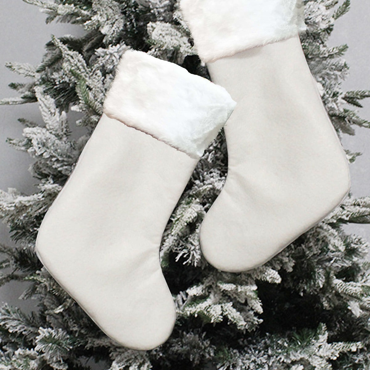 Pick Any Print from our Shop - Christmas Stocking with Plush Cuff