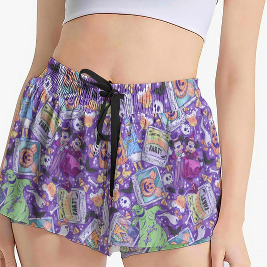 Not So Scary Halloween Party - Women's Flowy Pocket Shorts