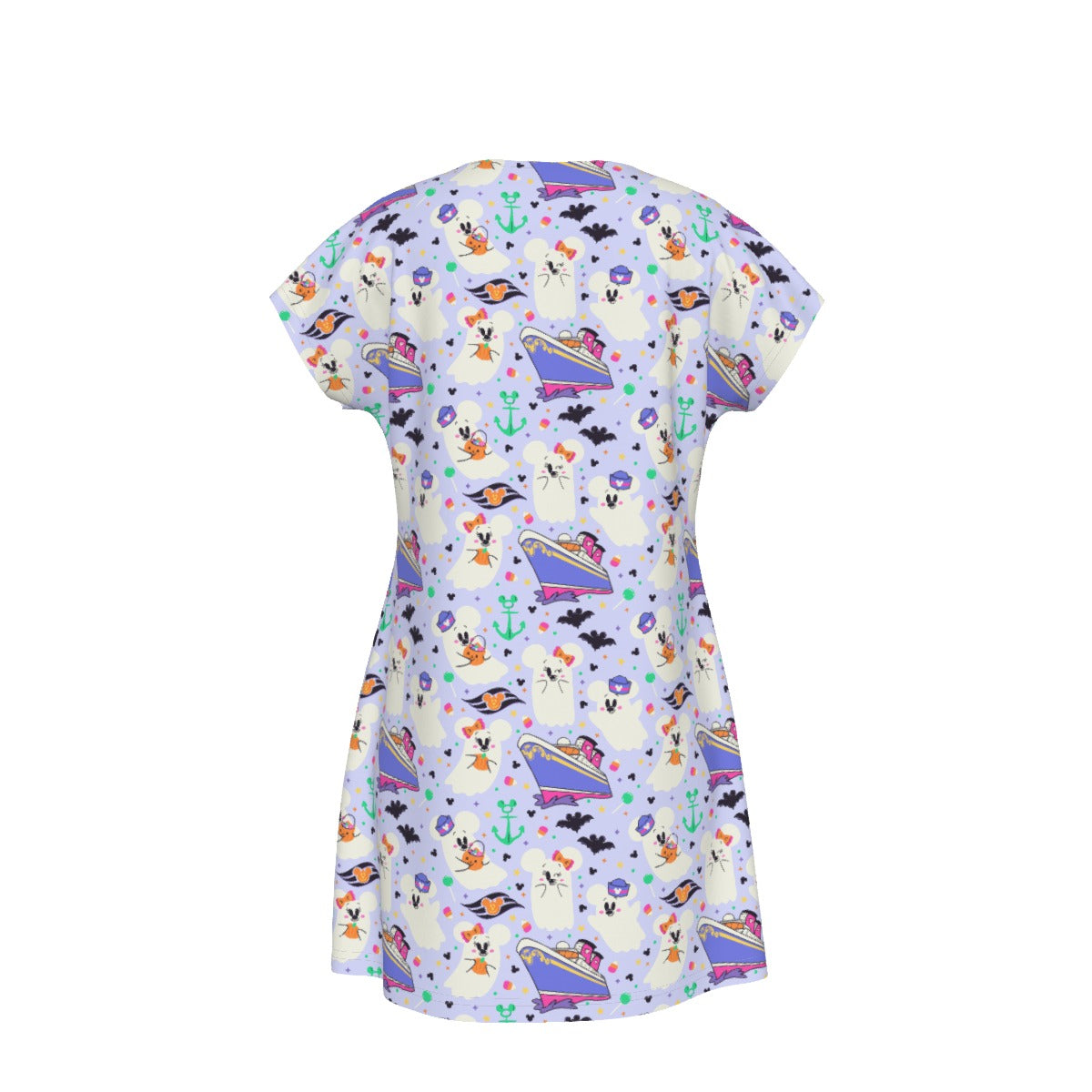 Spooky Sea Ghosts - Women's T-Shirt Dress