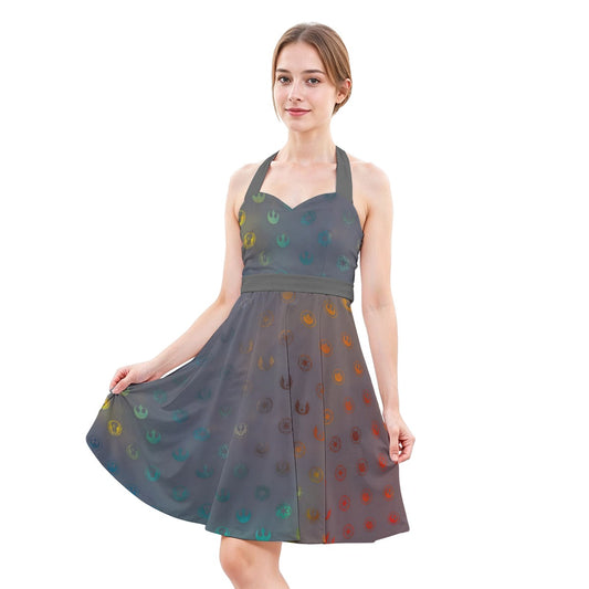 Galaxy Far Away - Women's Halter Vintage Pocket Dress