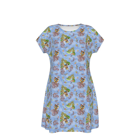 Briar Patch Splash - Women's T-Shirt Dress