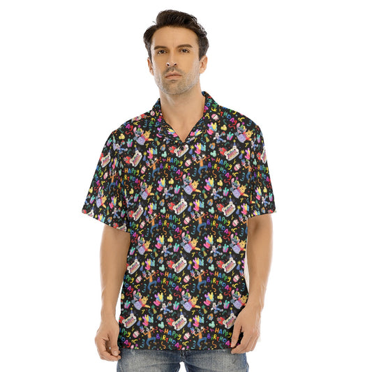 Happy Birthday Celebration - Men's Hawaiian Button Up Shirt