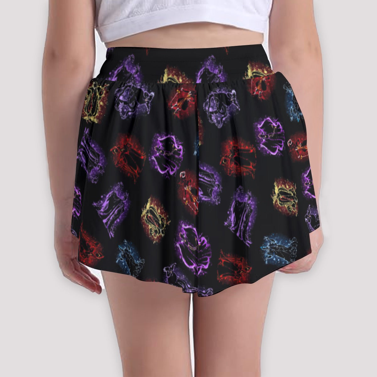 Villain Silhouettes Sparkle - Girls’ Flowy Pocket Shorts