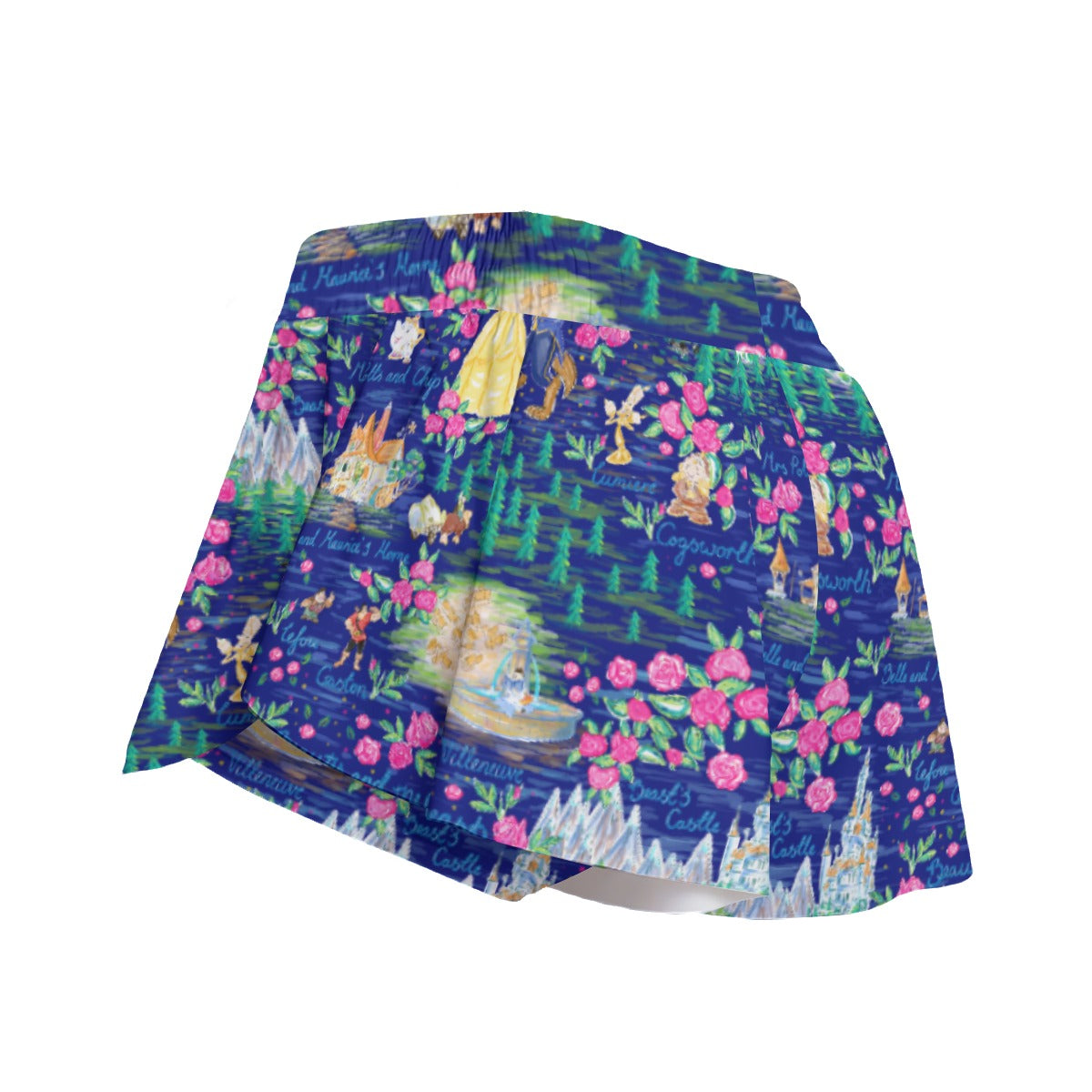 Enchanted Forest Romance - Women's Flowy Pocket Shorts
