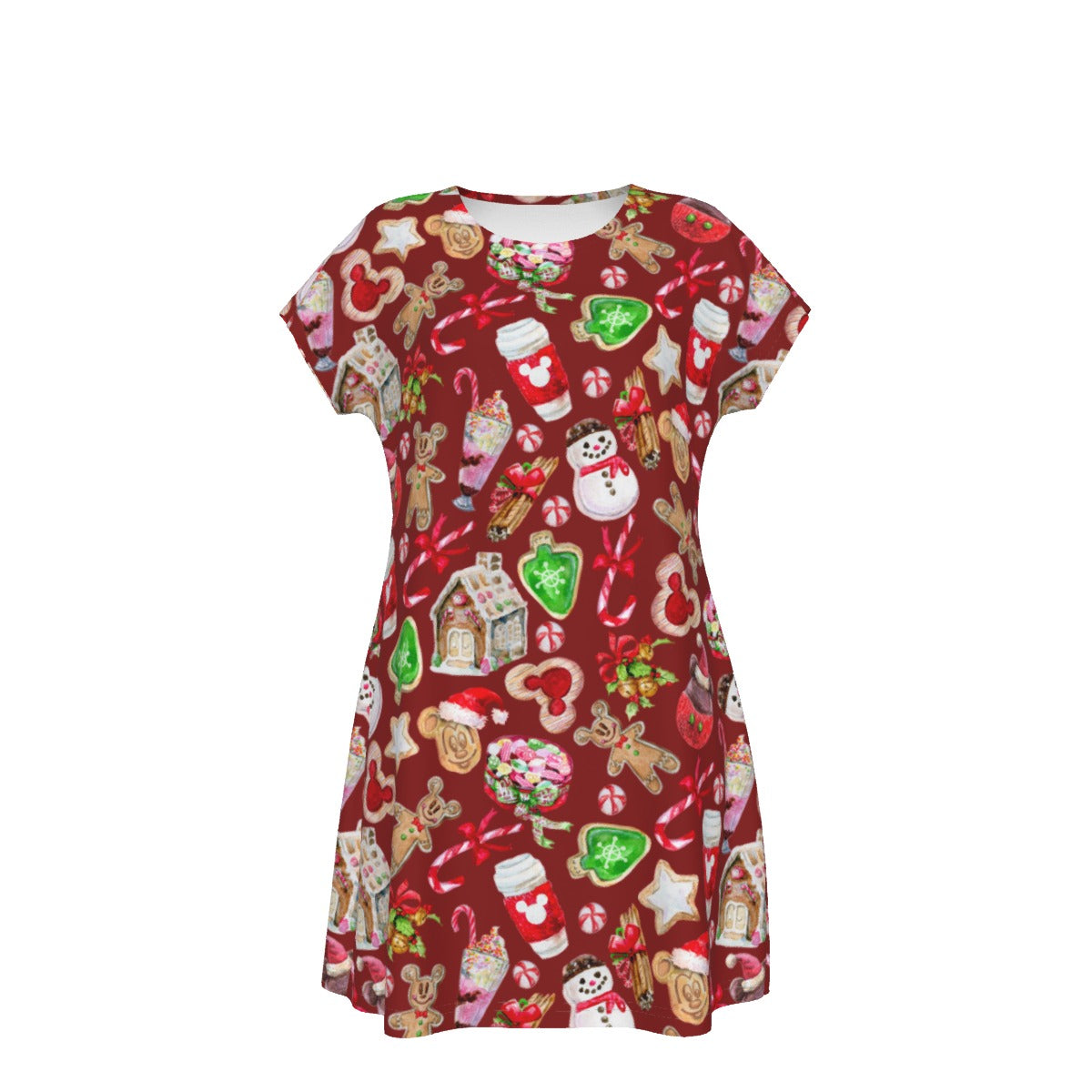 Christmas Snack Goals - Women's T-Shirt Dress