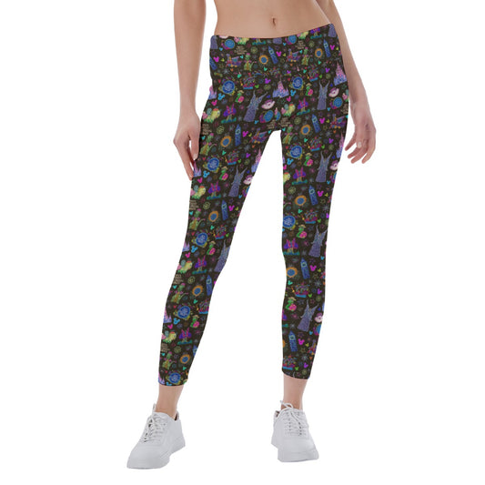 Main Street Neon Parade - Women's Yoga Leggings