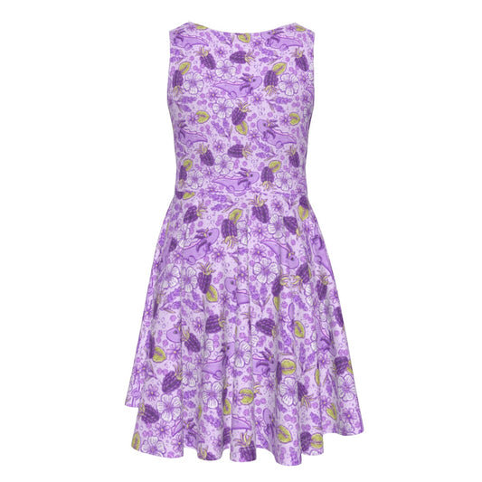 Fruitimals - Blackberry Axolotls - Kid's Sleeveless Skater Dress