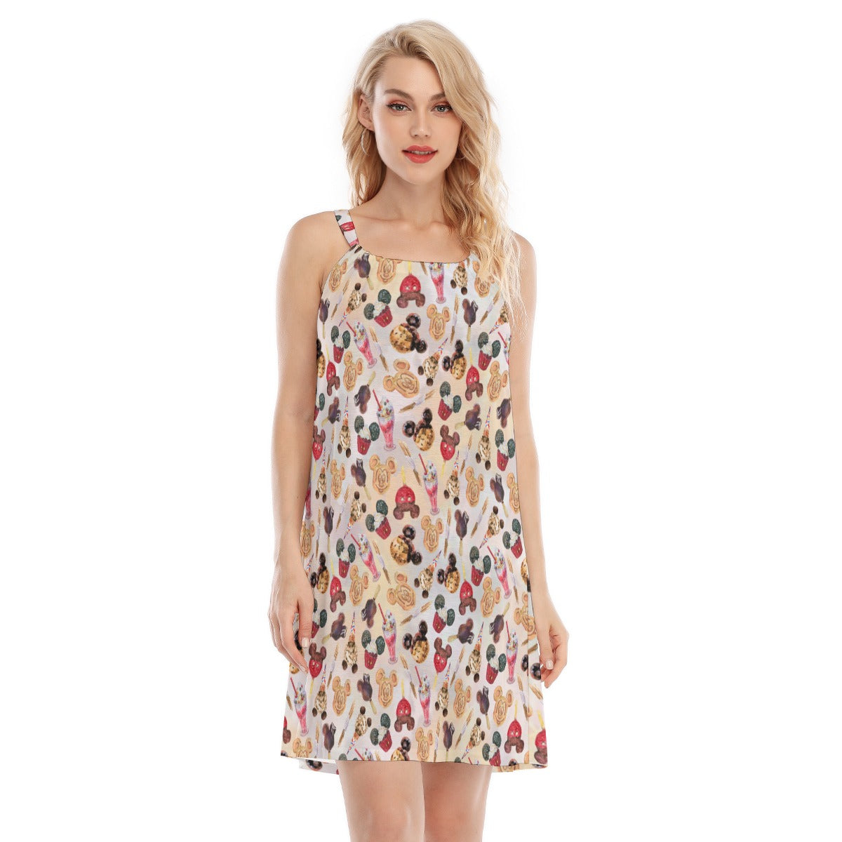 Mouse Snack Treats - Women’s Adjustable Sundress