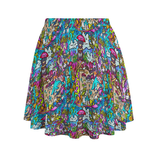Island Beach Bash - Women's Pocket Skater Skirt