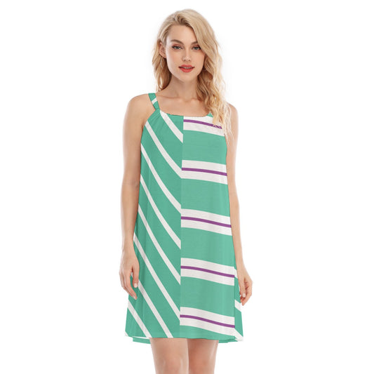Candy Racer Stripes - Women’s Adjustable Sundress