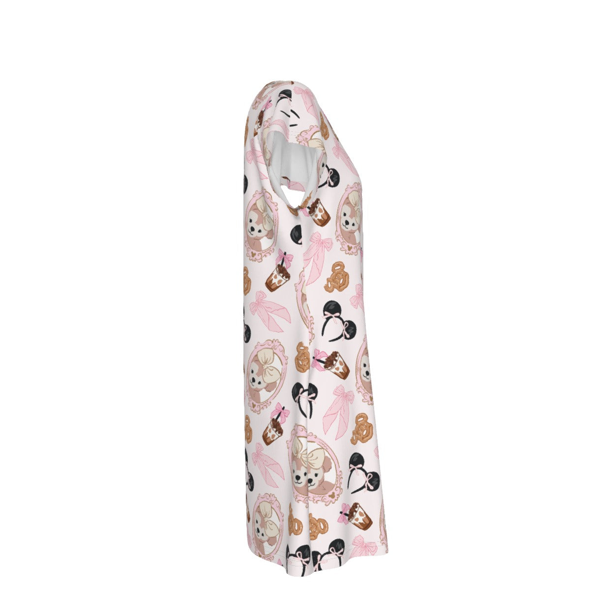 Bow Bear Sweet Day - Women's T-Shirt Dress