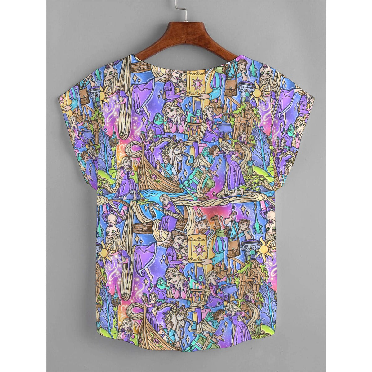 Golden Hair Storybook Scenes - Women’s Relaxed Fit Scoop Tee