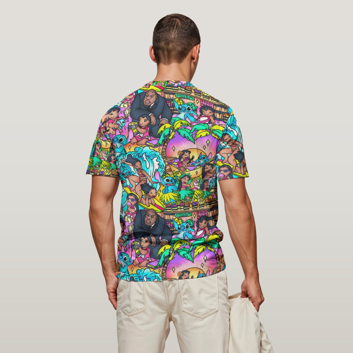 Ohana Island Storybook Scenes - Men's Short Sleeve T-Shirt