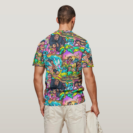 Ohana Island Storybook Scenes - Men's Short Sleeve T-Shirt