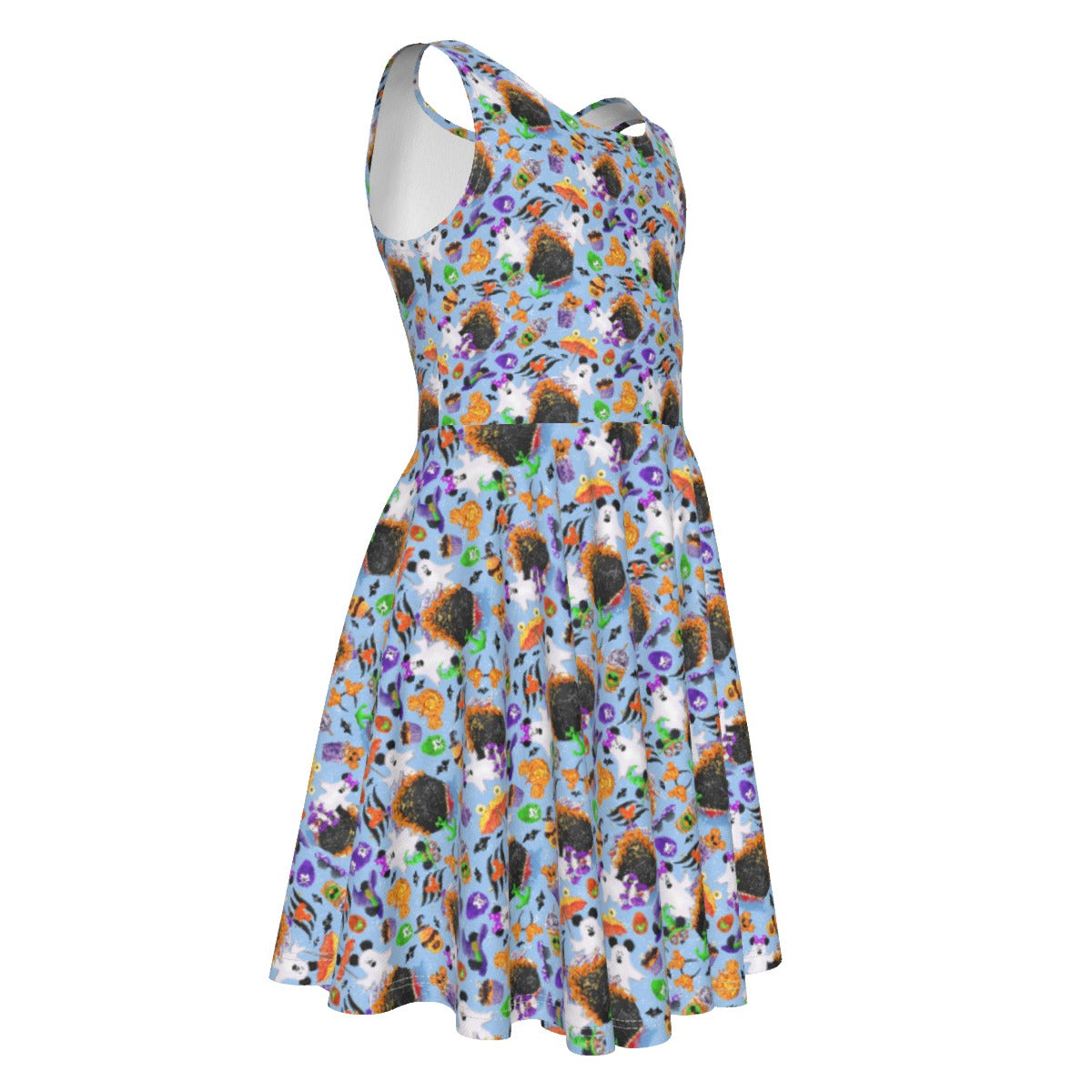 Halloween On The High Seas - Kid's Sleeveless Skater Dress