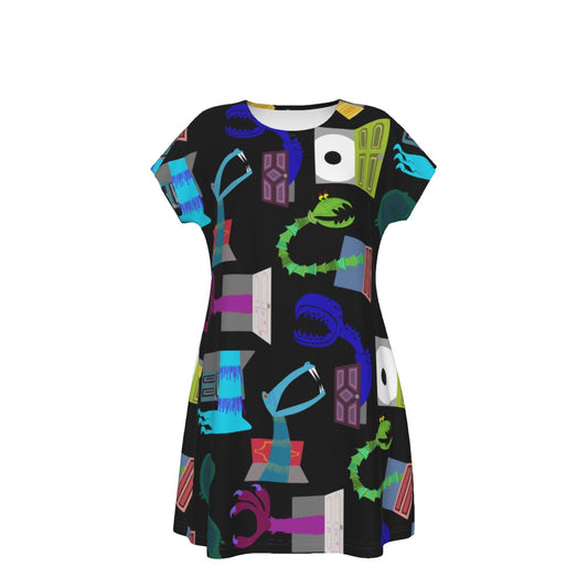 Monsters in Closets - Women's T-Shirt Dress