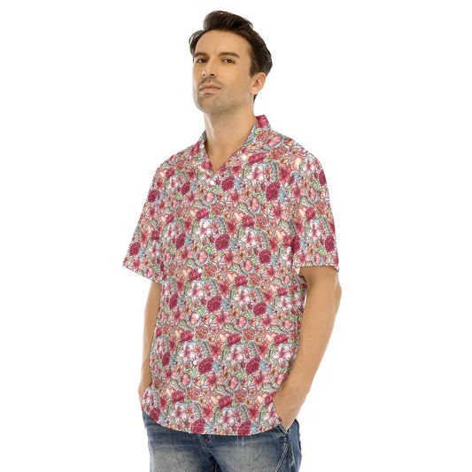 Fairytale Florals – Island Princess - Men's Hawaiian Button Up Shirt