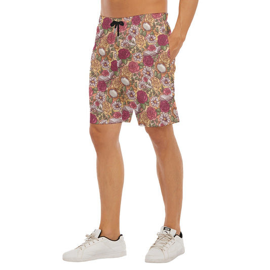 Fairytale Florals – Timeless Tale Blooms - Men’s Pocket Beach Shorts
