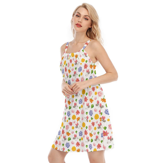 Floral Friends Springtime - Women’s Adjustable Sundress
