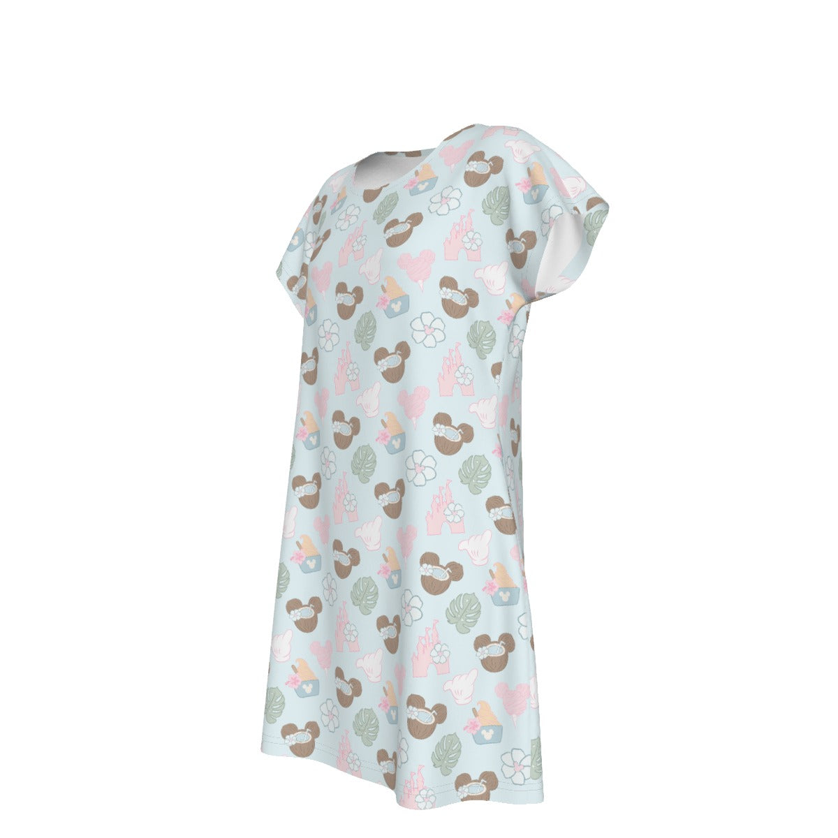 Pastel Island Treats - Women's T-Shirt Dress