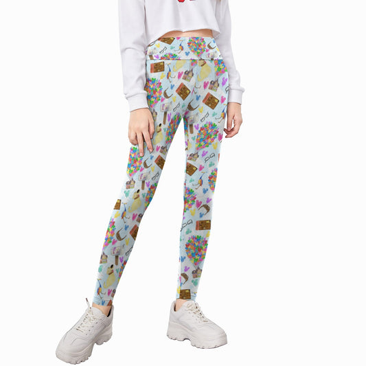 Up Adventure Icons - Kid's Leggings