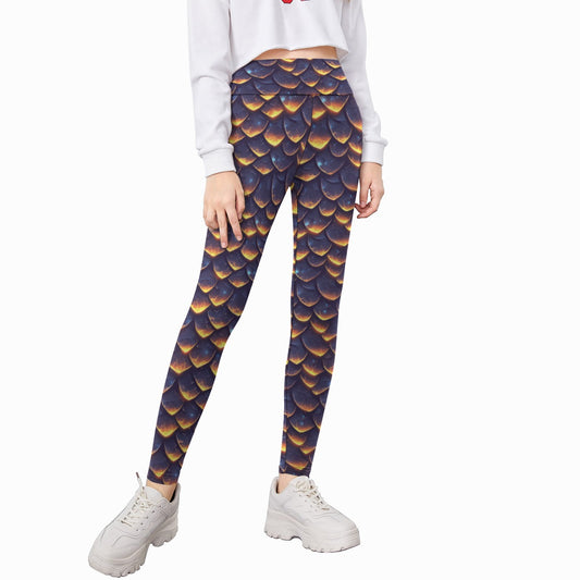 Animal Print - Dragon - Kid's Leggings