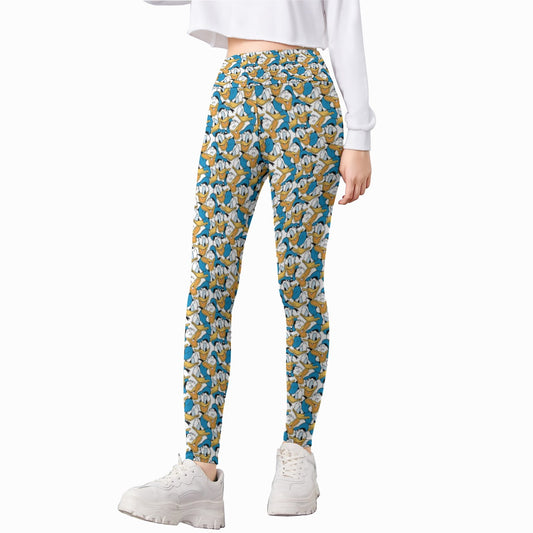 Many Faces of Feisty Duck - Kid's Leggings
