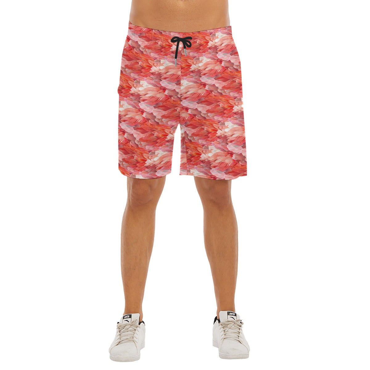 Animal Print - Flamingo - Men’s Pocket Beach Shorts