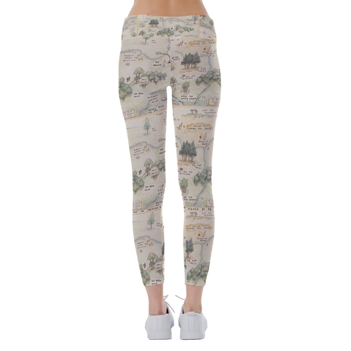 Hundred Acre Map - Women's Yoga Leggings