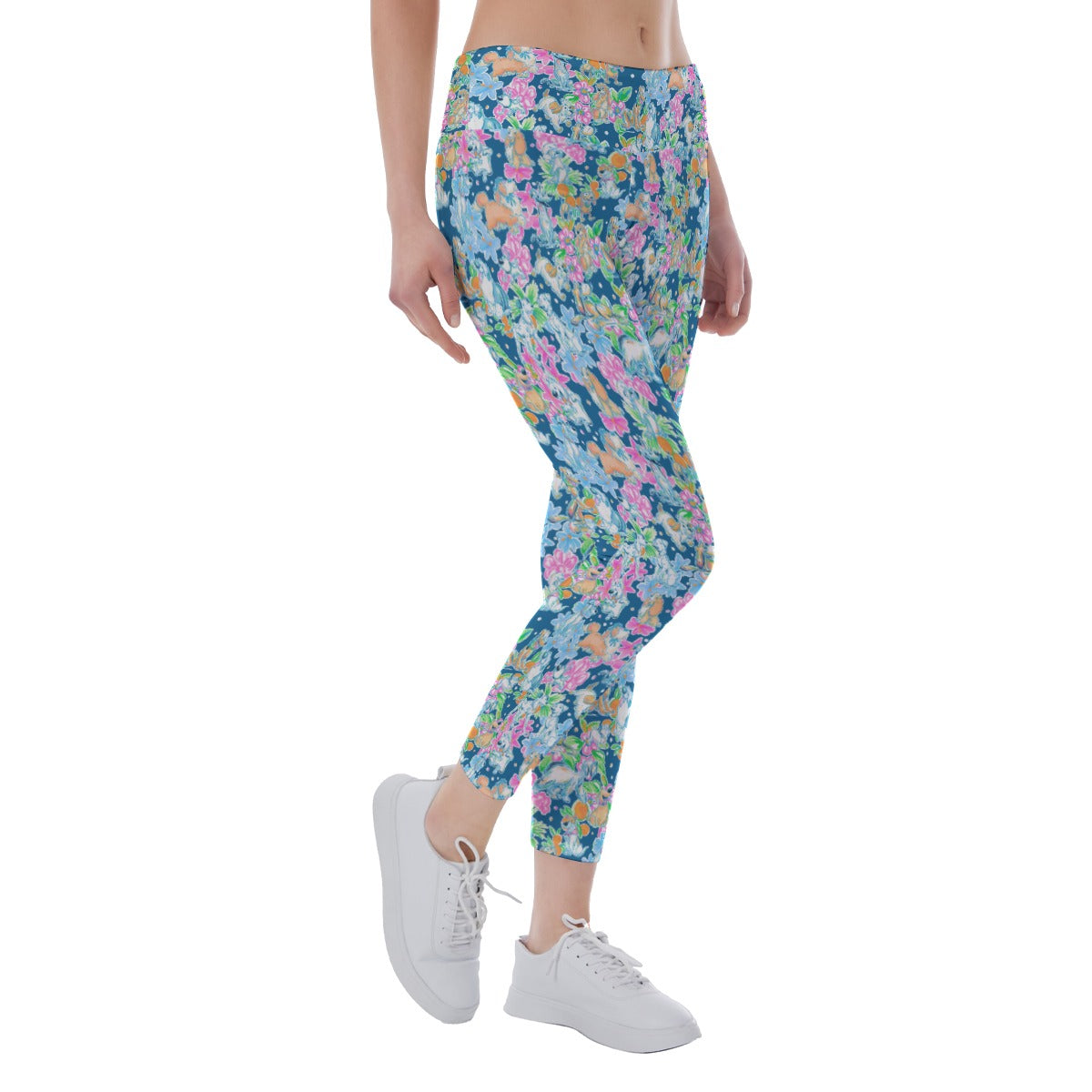 Tropical Paws & Petals - Beloved Dogs - Women's Yoga Leggings
