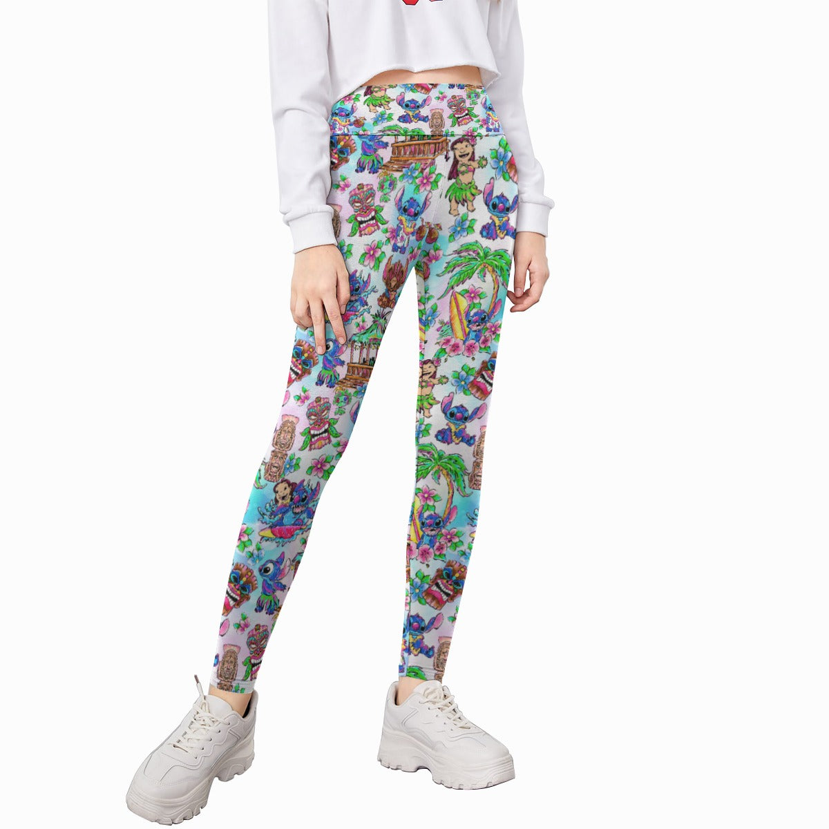 Bright Island Chaos Hand Drawn - Kid's Leggings