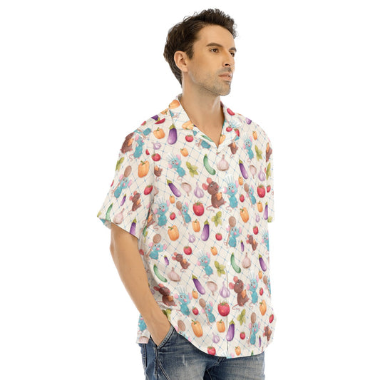 Ratatouille Veggies - Men's Hawaiian Button Up Shirt