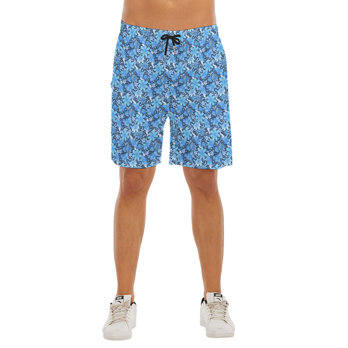 Blue Crystal Moths - Men’s Pocket Beach Shorts