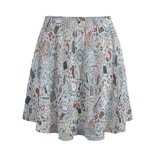 Every Era Collage - Women's Pocket Skater Skirt