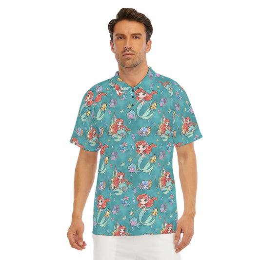 Whimsical Ocean Princess - Men's Polo Shirt