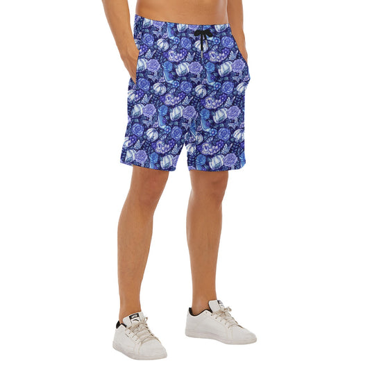 Fairytale Florals – Royal Ball - Men’s Pocket Beach Shorts