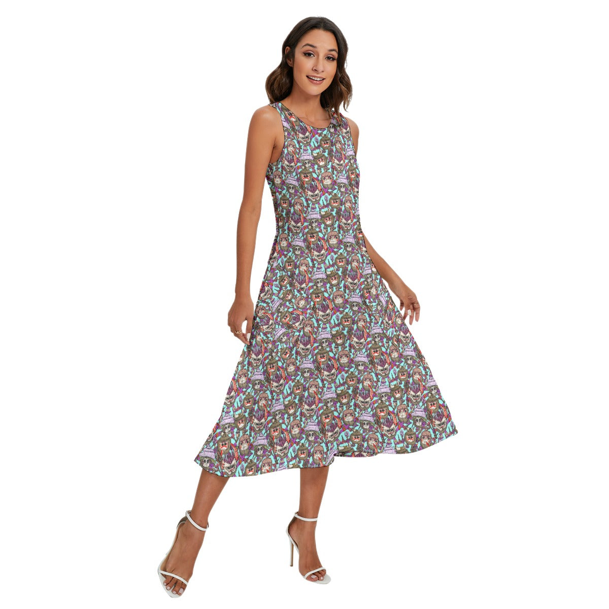 Island Coconut Pirates - Women’s Diagonal Pocket Midi Dress