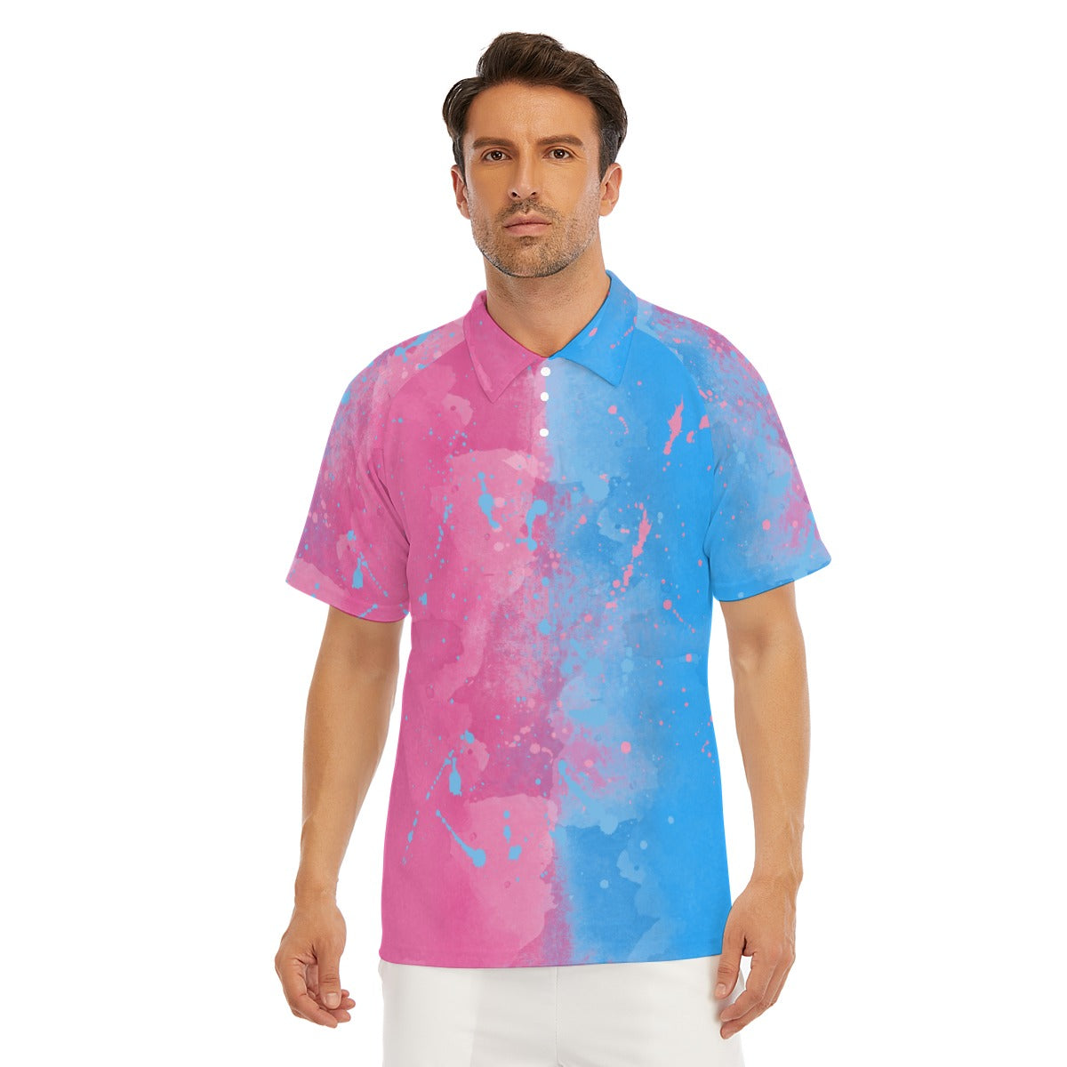 Pink or Blue Fairytale Dress - Men's Polo Shirt