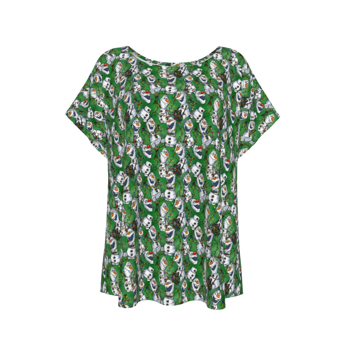 Sketched Snowman Christmas - Women’s Relaxed Fit Scoop Tee
