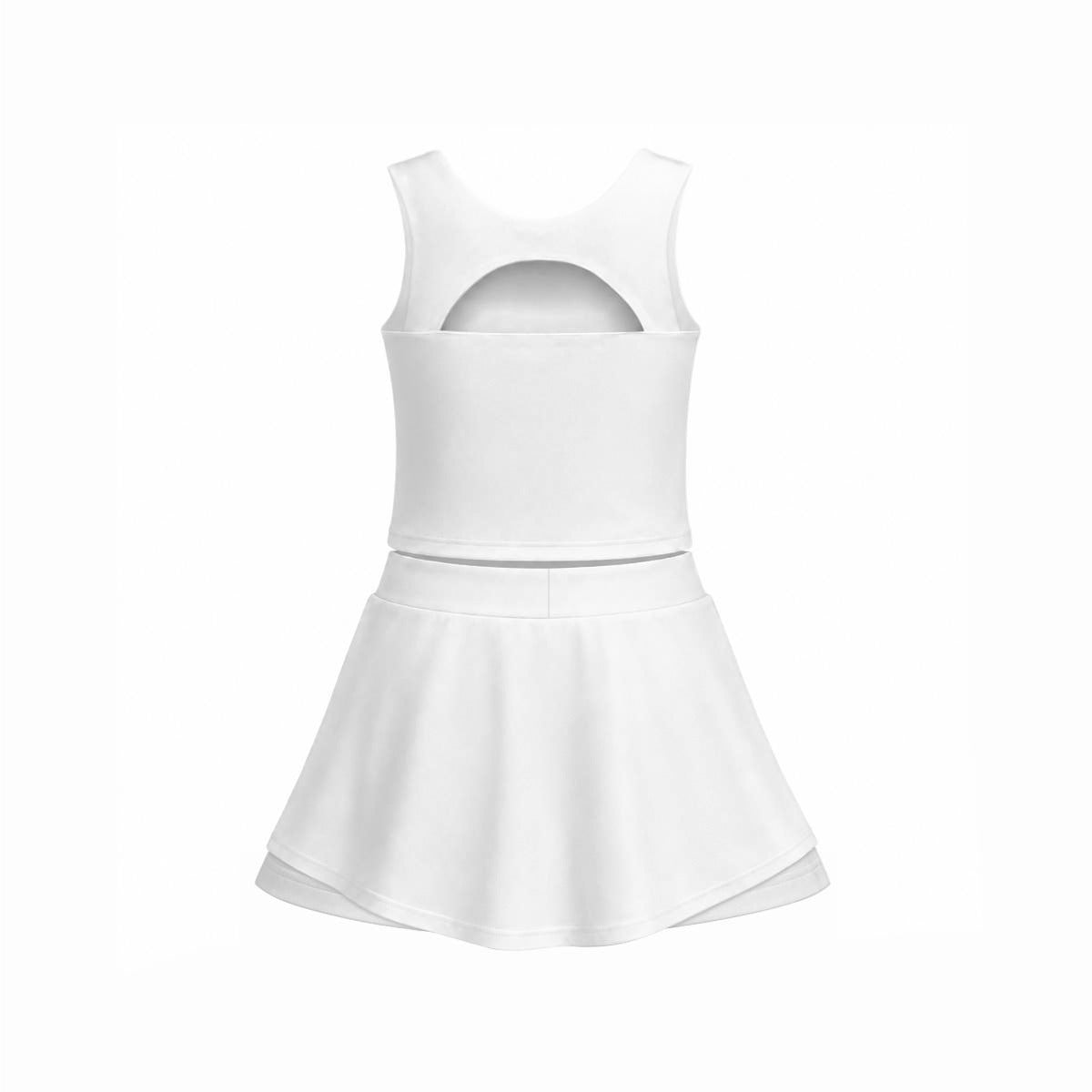 Pick Any Print from our Shop - Women’s Athletic Skort Set with Open-Back Crop Top