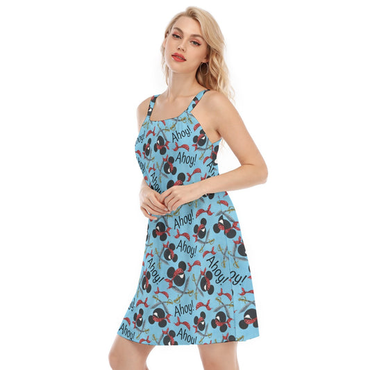 Pirate Mouse Ahoy! - Women’s Adjustable Sundress