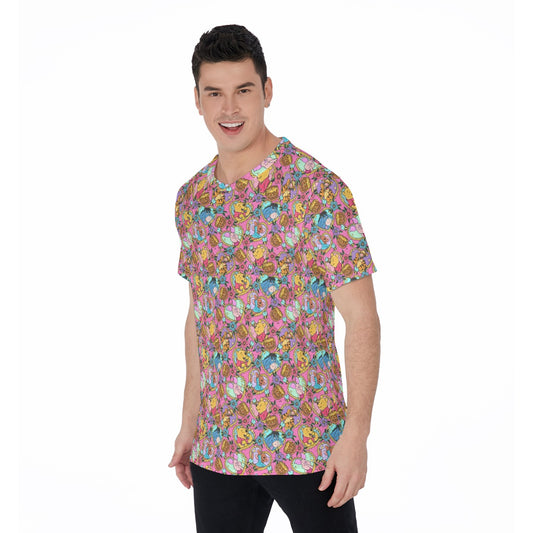 Tattoo Hearts Woodland Friends - Men's Short Sleeve T-Shirt
