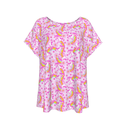 Unicorn Rainbows - Women’s Relaxed Fit Scoop Tee