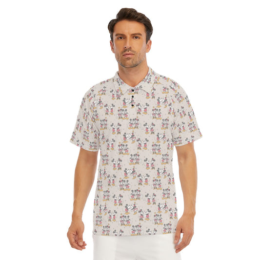 Retro Mouse & Partner - Men's Polo Shirt