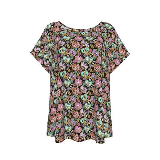 Tattoo Hearts Classic Crewends - Women’s Relaxed Fit Scoop Tee