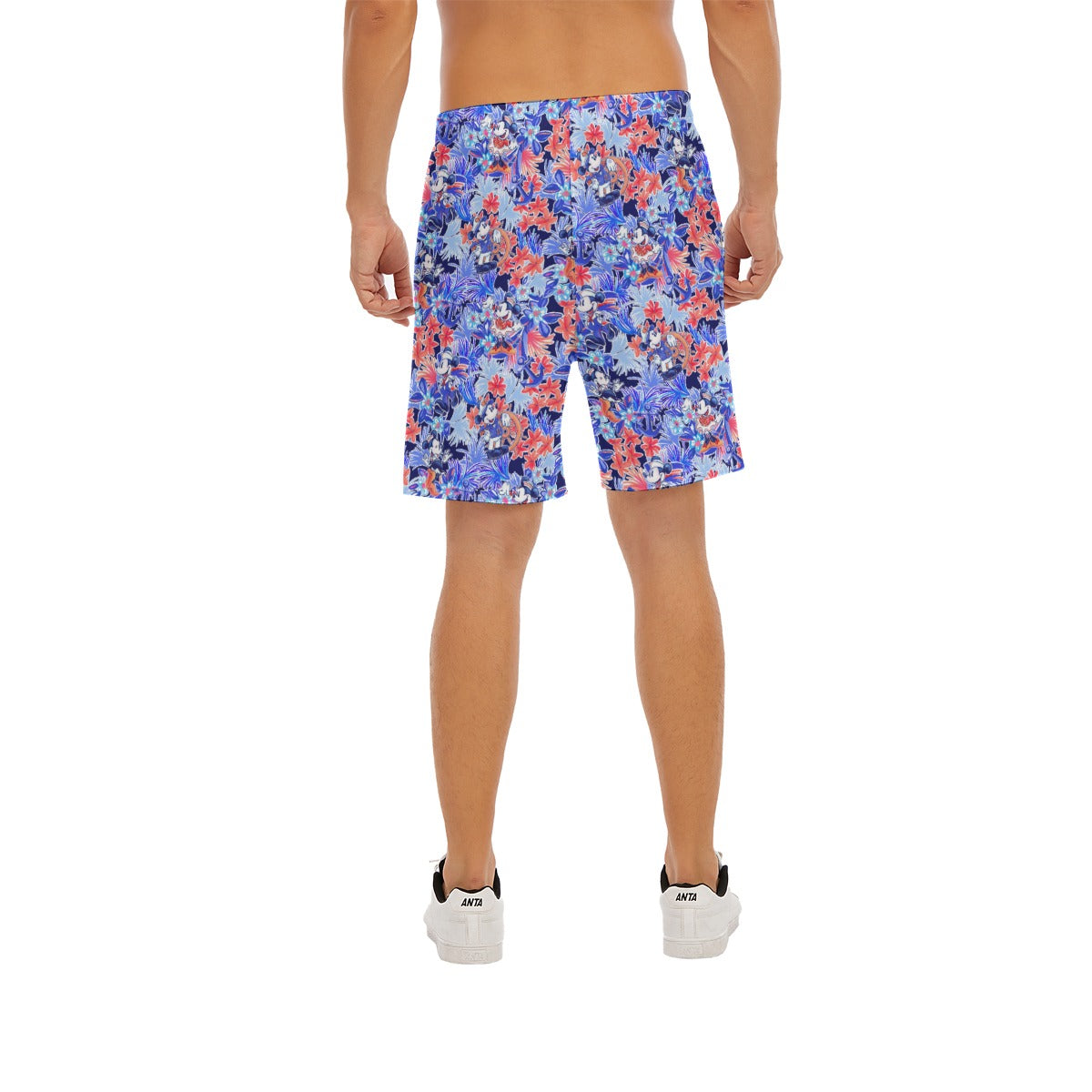 Navy Blooms Cruise - Men’s Pocket Beach Shorts